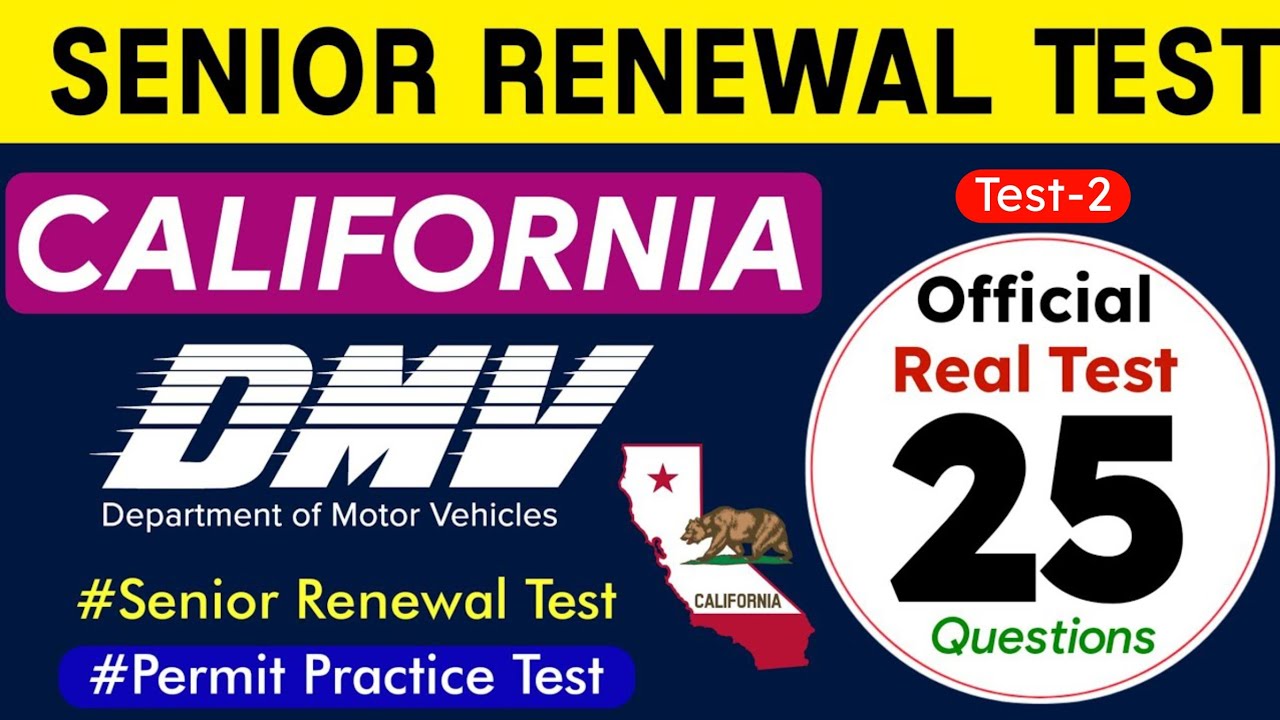 California DMV Senior Written Test  | CA DMV Real Test Paper #californiadmvtest #dmvpracticetest2025