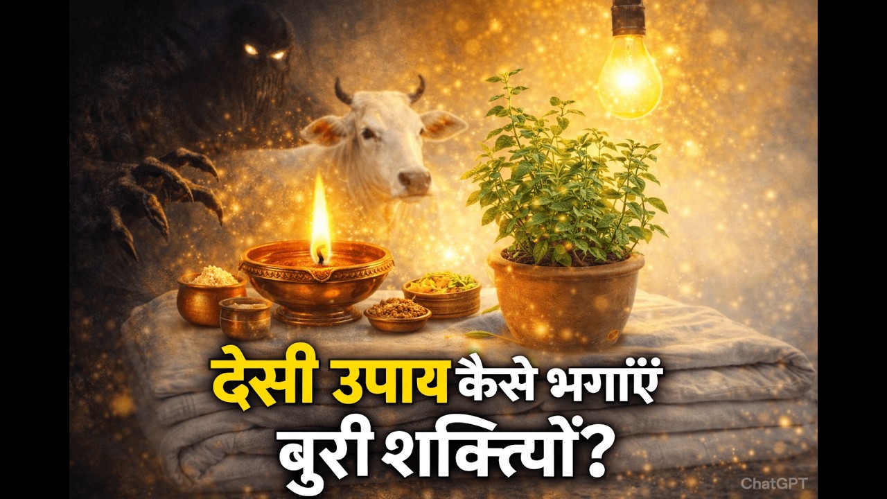 रक्षा के लिए पंचगव्य, गौ घी का दीपक और तुलसी का महत्व | सकारात्मक ऊर्जा का रहस्य Part 4