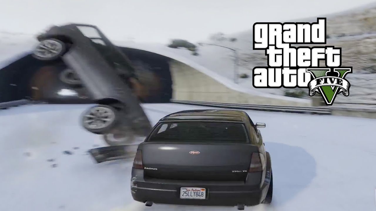 Best Car Crash Compilation #9 In Grand Theft Auto 5 (GTA V)