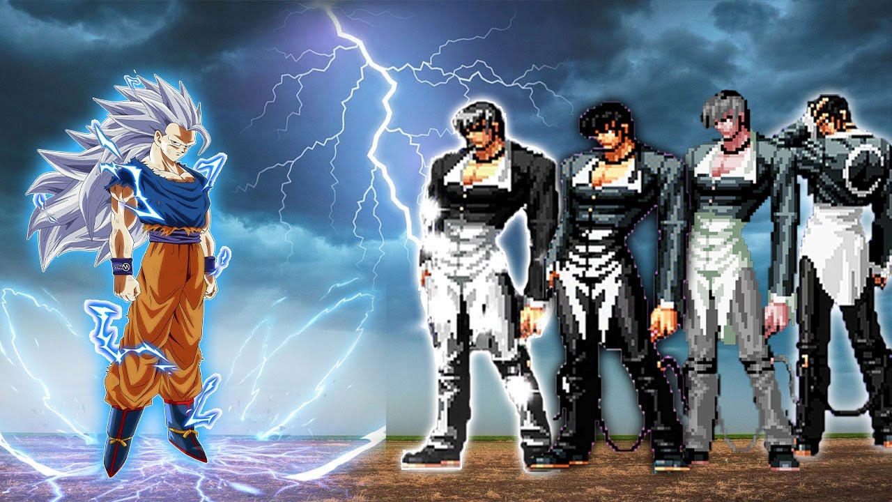 [KOF Mugen] Сон Гоку (УЛЬТРА ИНСТИНКТ) против команды QS Короля Орочи Иори