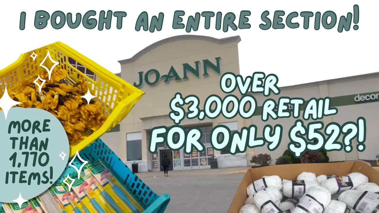 Last-Last Joann’s Haul | I Bought 161 Skeins of Yarn + An Entire Section of An Aisle for Only $52!!