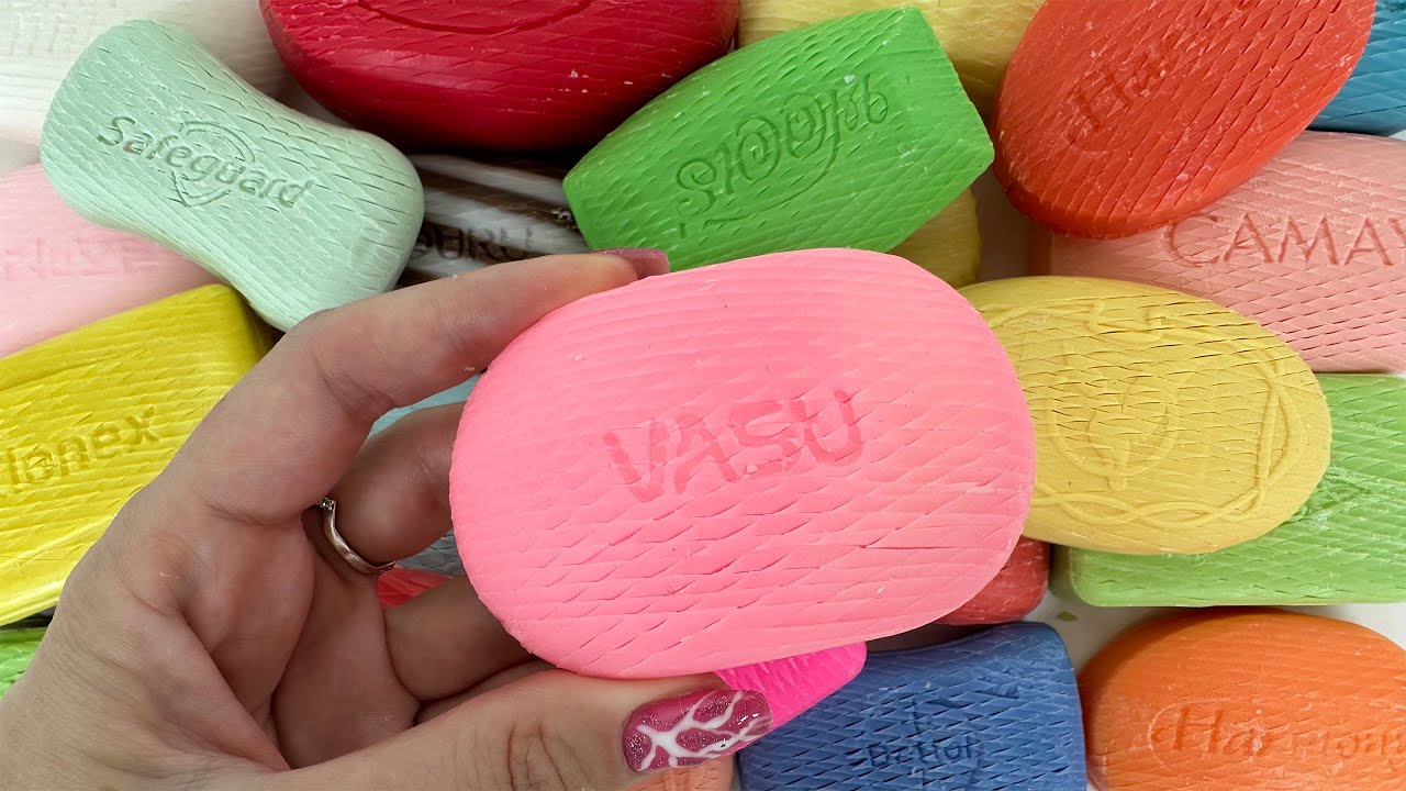 ASMR Cutting Soap Diamonds #25 石鹸ダイヤモンドのカッティング | ASMR Soap.