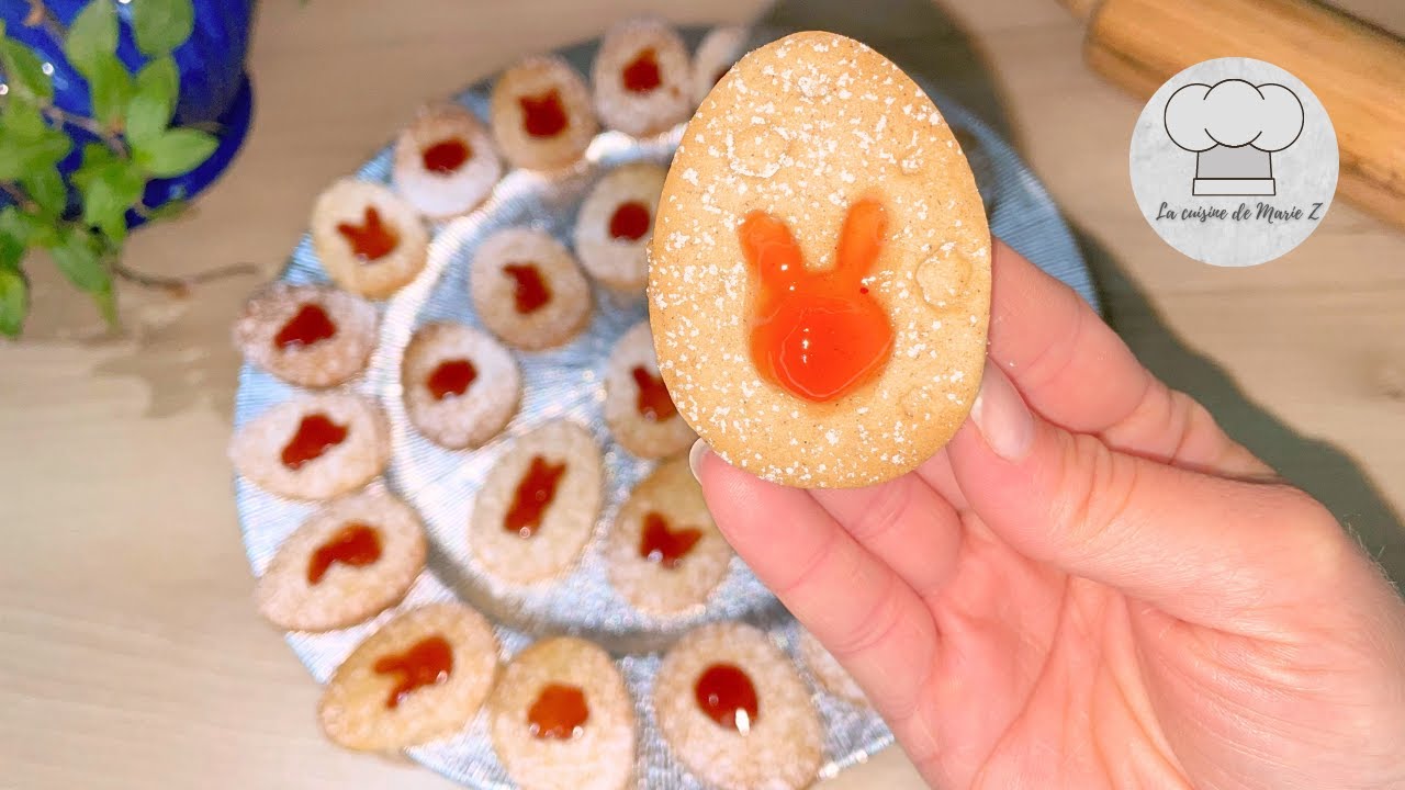 Recette de petits sablés pour Pâques à la confiture inratables trop mignons ! 🐣