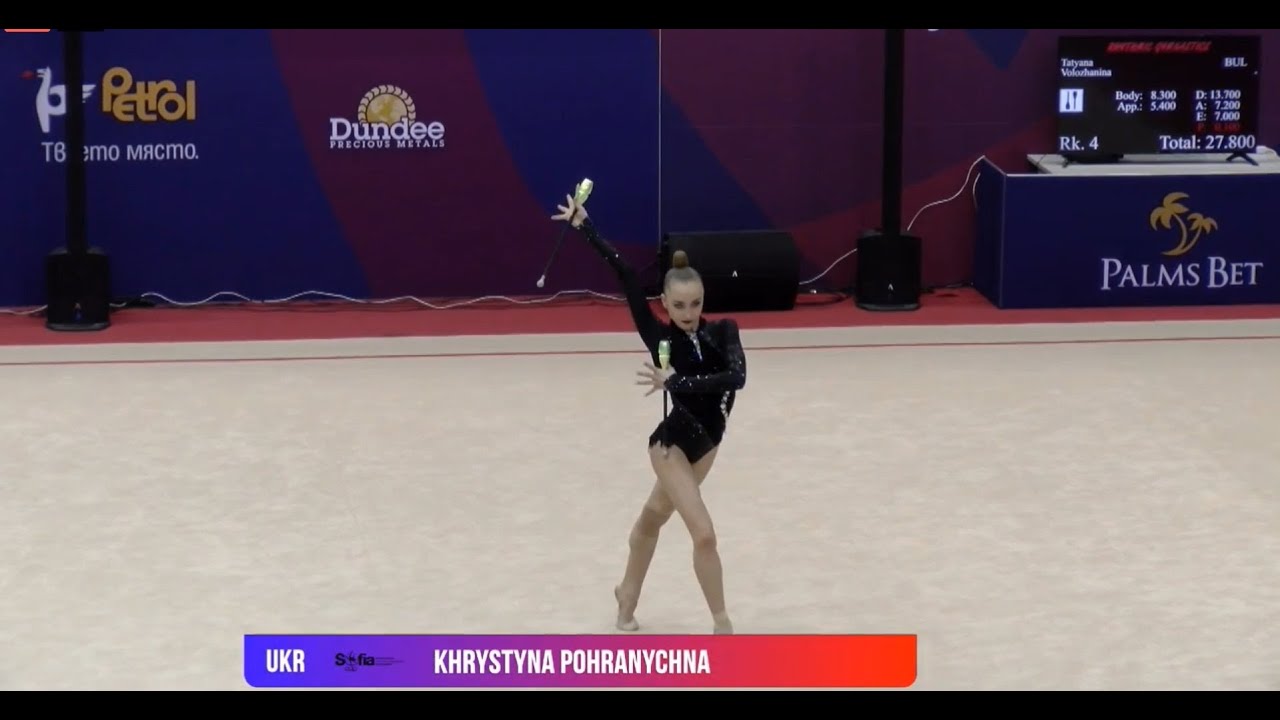 Khrystyna Pohranychna Clubs Final 31,450 SILVER - International Tournament Sofia 2023