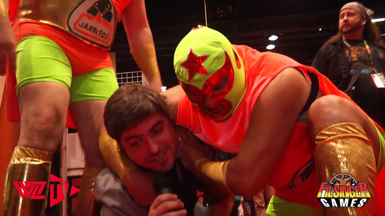 Nick Hausman Attempts To Interview Jarritos' Luchadores At C2E2 & More