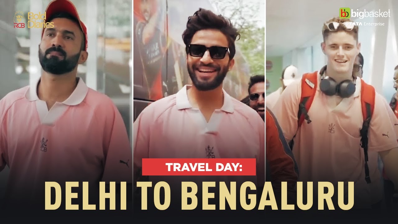 Travel Day: Delhi to Bengaluru | IPL 2025 | RCB Bold Diaries