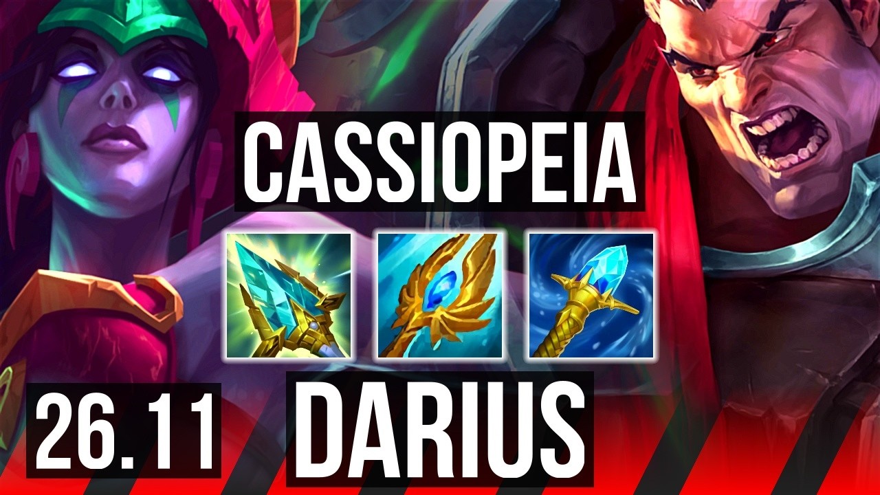 CASSIOPEIA vs DARIUS (TOP) | EUW Master | 26.11
