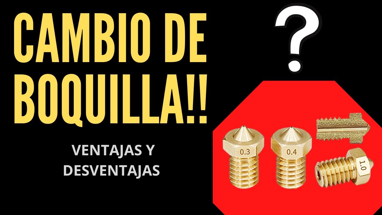 Boquilla de 0.3 en las impresoras 3D, cambio y configuración 🙌👍