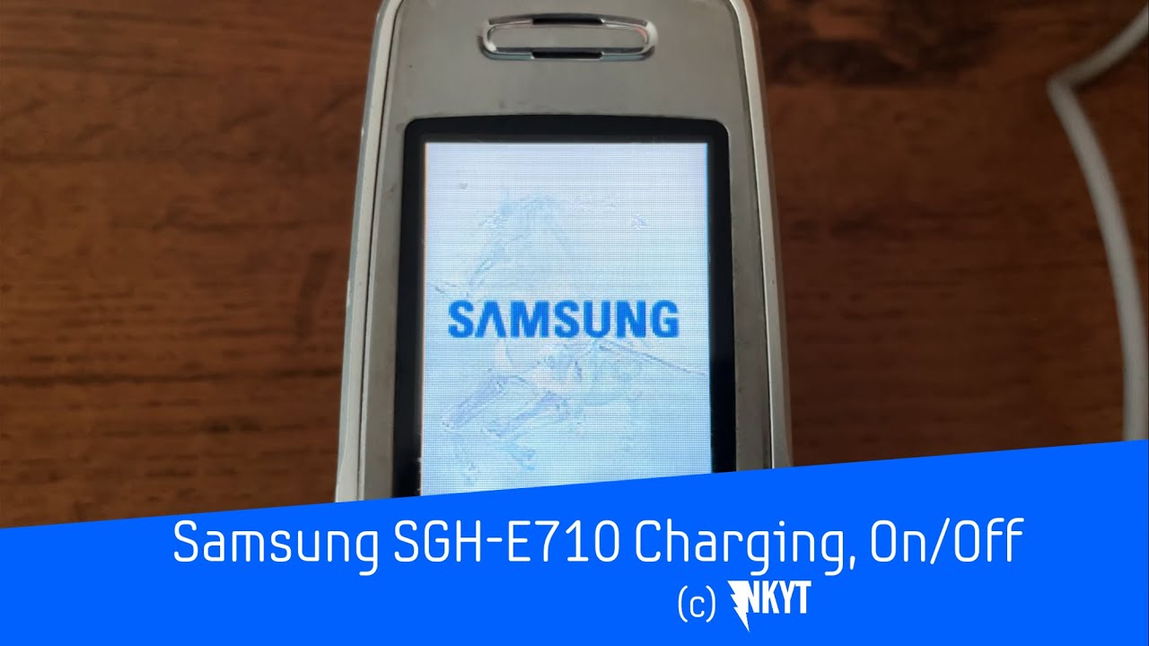 Samsung SGH-E710 Charging, On/Off (2 variants + external display)