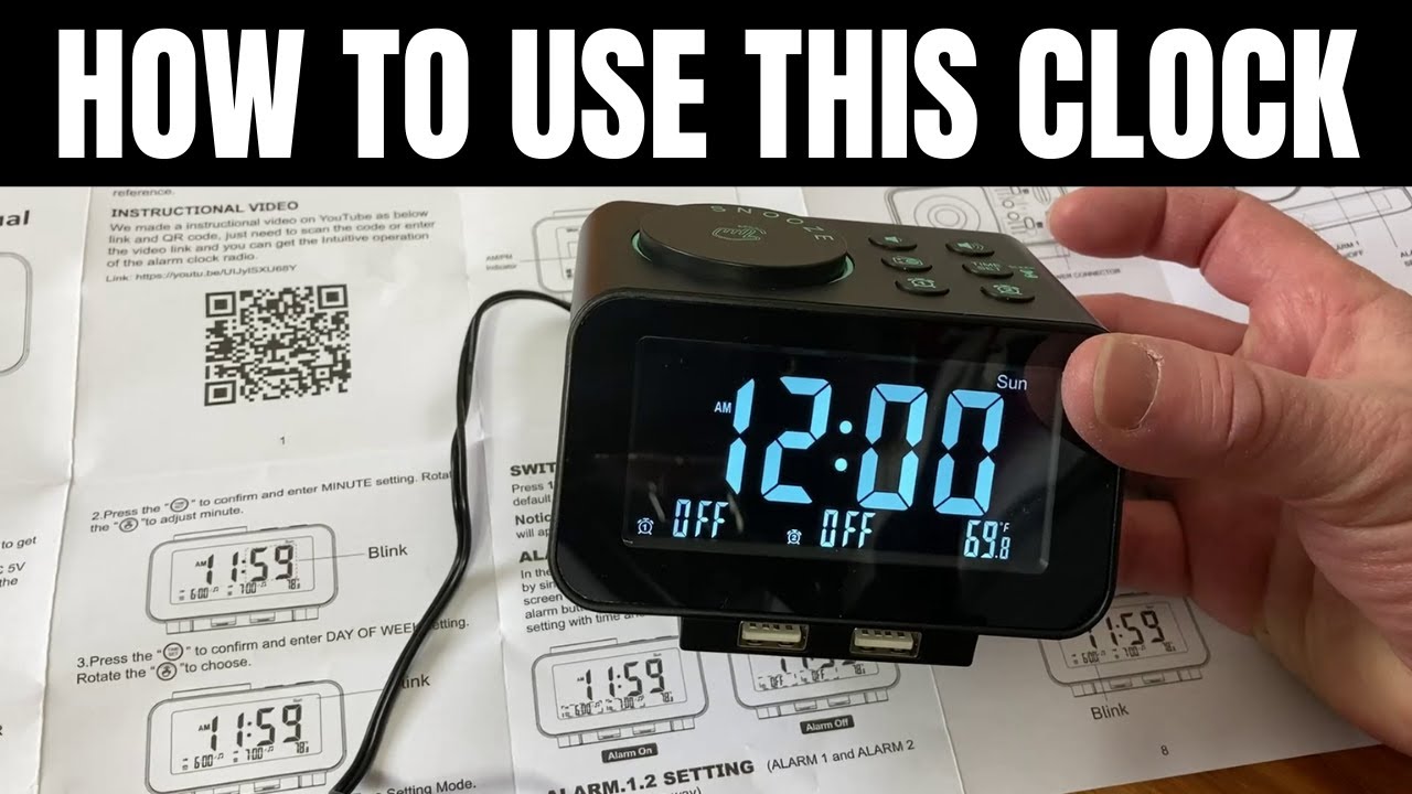 USCCE Digital Alarm Clock Radio
