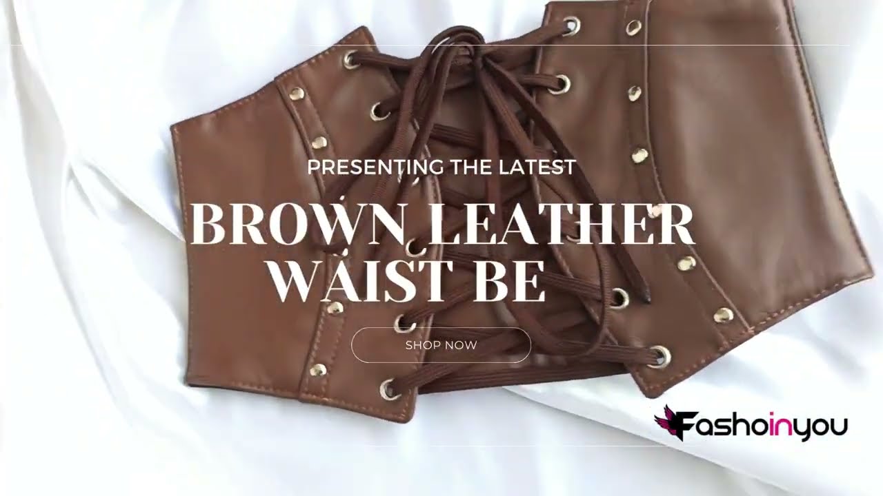 Brown Leather Underbust Corset Belt | Renaissance Corset Waist Belt | Plus Size Corset @fashoinyou