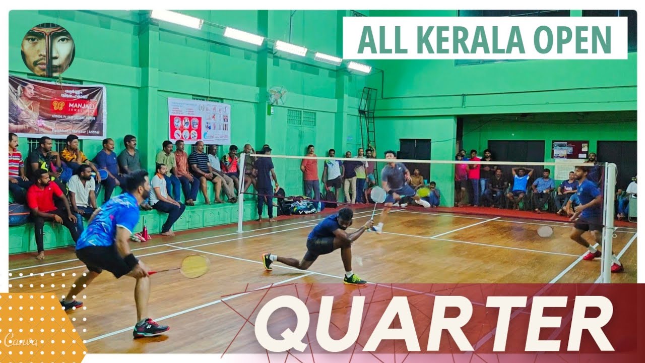 SHYAMPRASAD/ROGIN VS RATHEESH/THAMARAI:ALL KERALA OPEN BADMINTON TOURNAMENT 2024