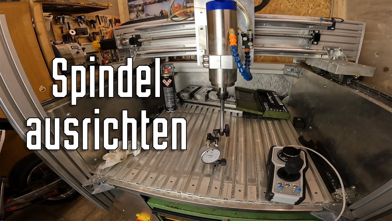CNC-Fräsmaschine Spindel ausrichten | 2,2kW China Spindel | DIY CNC-Fräse Aufbau Teil 4