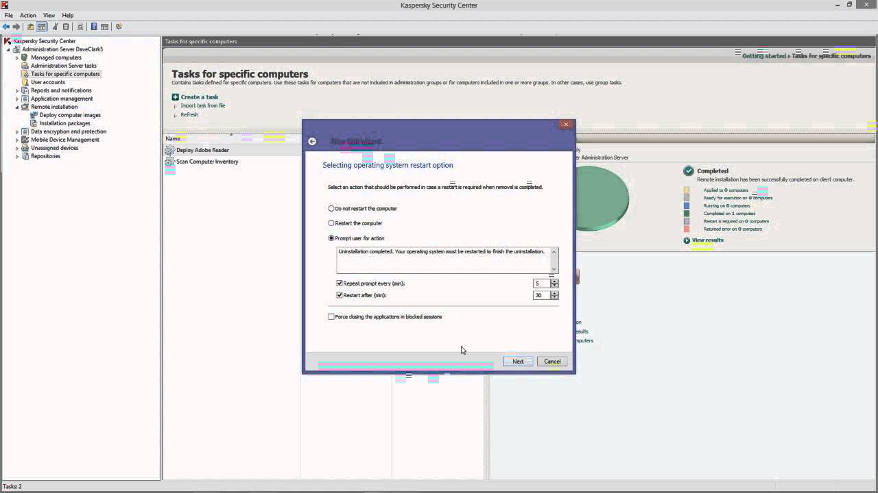 Uninstalling a 3rd Party Application with Kaspersky Endpoint Security for Business
