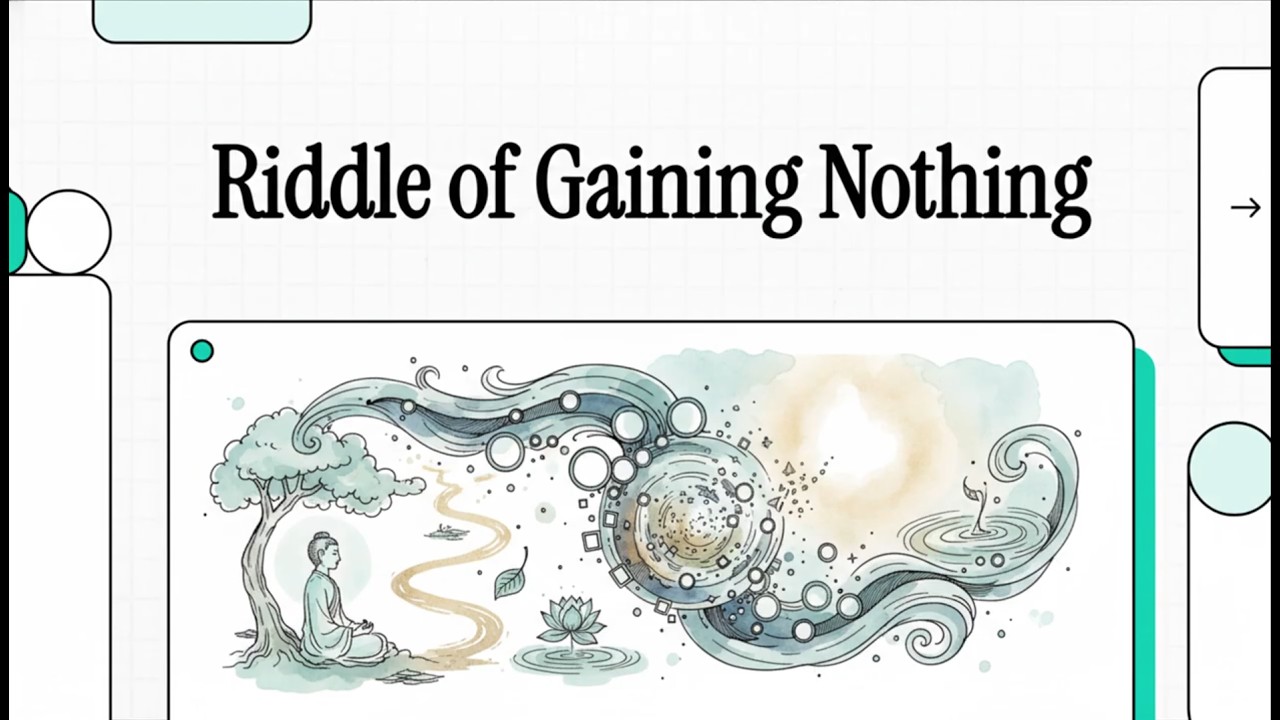 #DiamondSutra 22.Riddle of Gaining Nothing