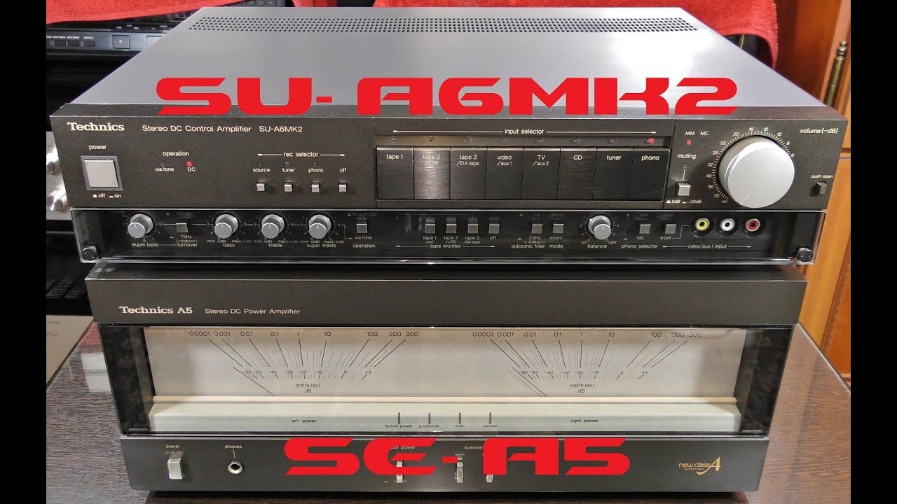 Technics SE-A5, Technics SU A6MK2 video review with disassembly, видеообзор с разборкой.