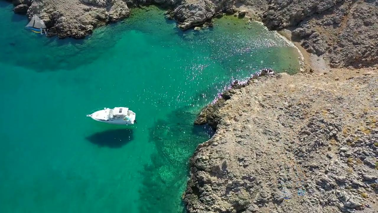 Zaliv Vela Draga, otok Rab (Hrvaška iz zraka)