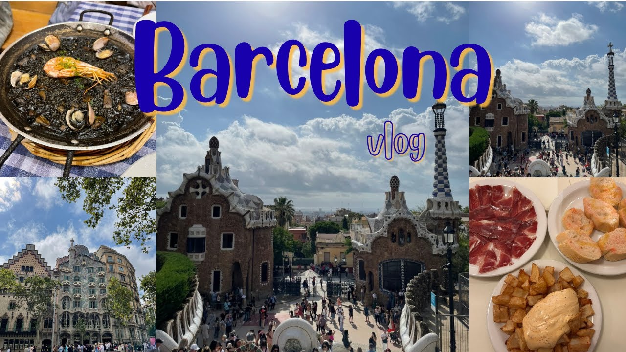 【バルセロナVlog】ガウディ建築と街歩き｜サグラダ・ファミリア、グエル公園、カサ・バトリョ