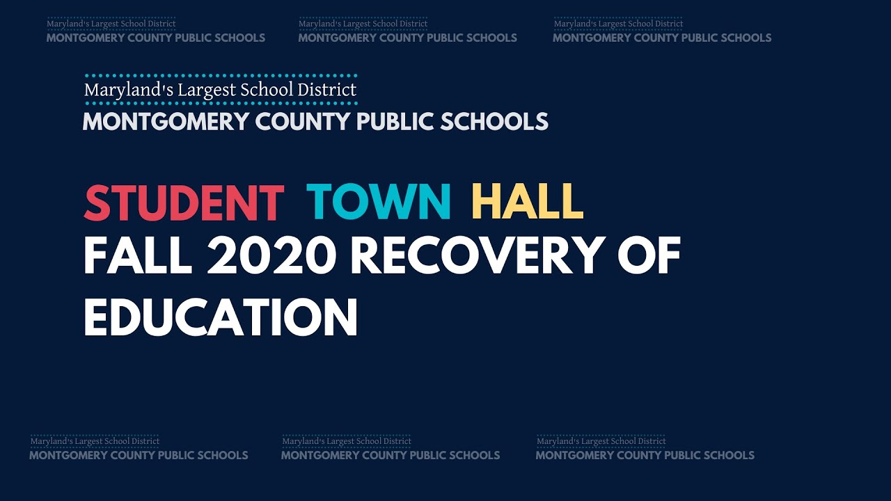 Student Town Hall: Fall 2020 Recovery of Education