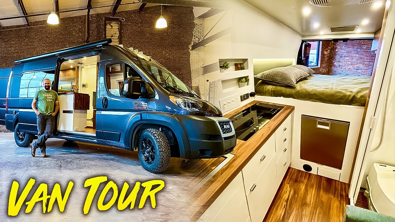 LUXURY MODERN Campervan Builder Transforms Vans Into Amazing Van Dwellings - FULL BATHROOM