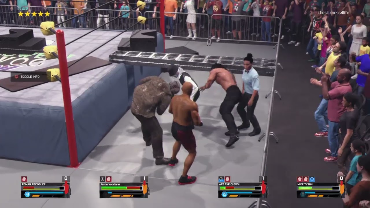 Jason Voorhees vs Mike Tyson vs Roman Reigns vs Art the Clown