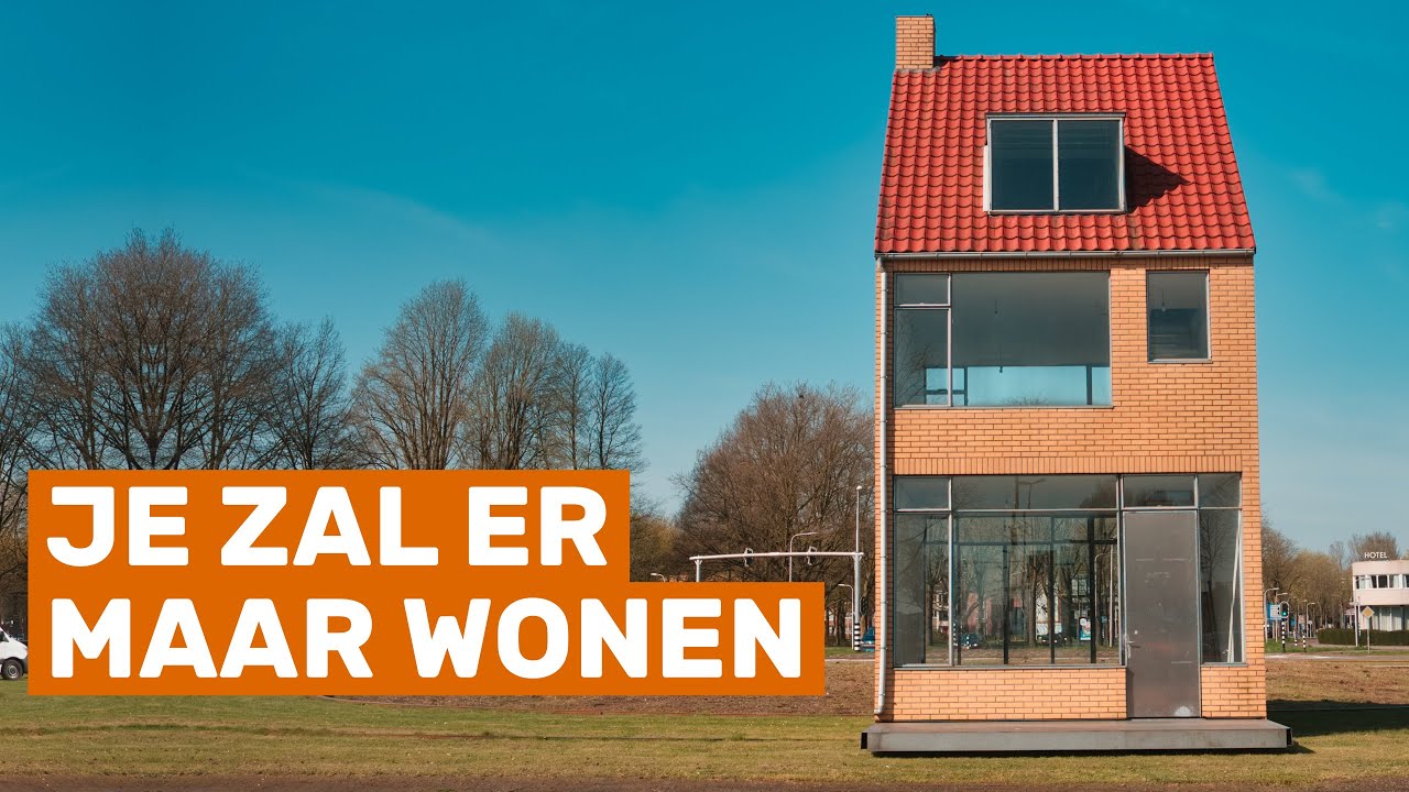 Een draaiend huis op een rotonde in Tilburg