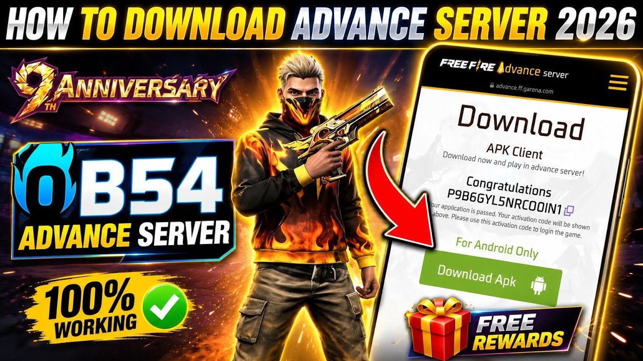 How To Download Ob54 Advance Server Free Fire | Ob54 Advance Server Download Link |Ff Advance Server