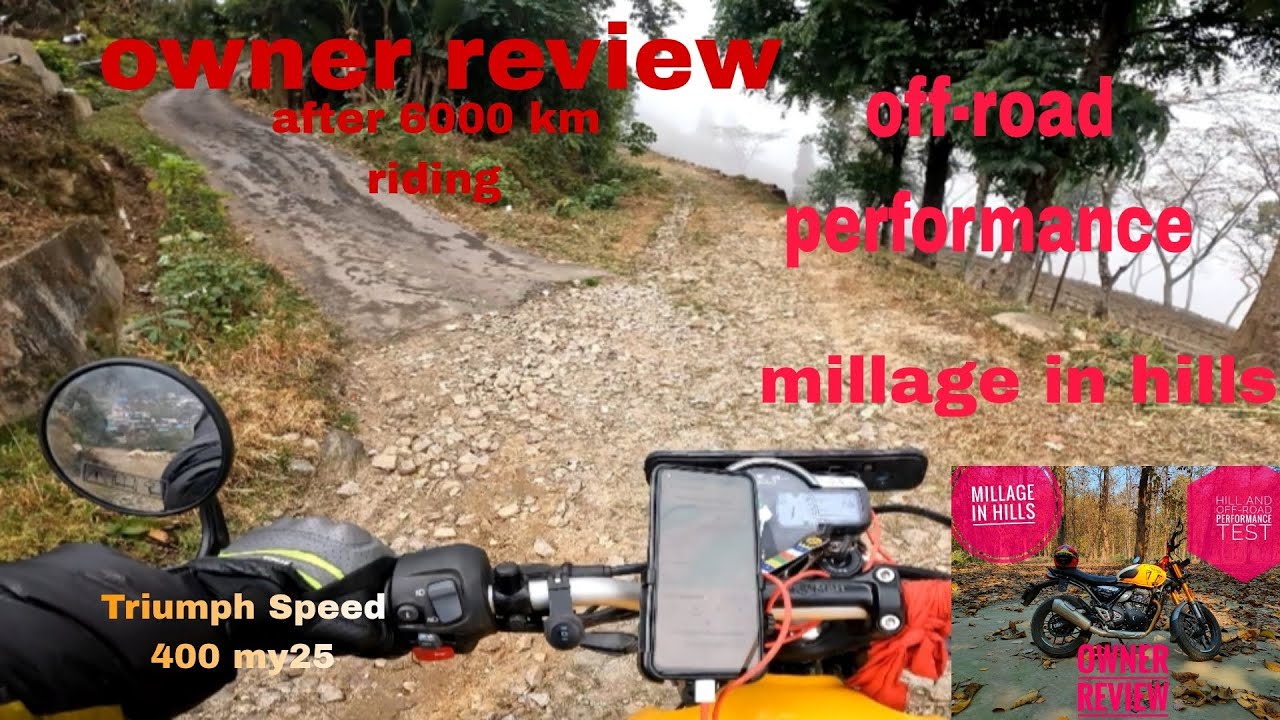 Triumph Speed 400 hills and off-road performance+ millage in hills#triumph #speed400 #offroad