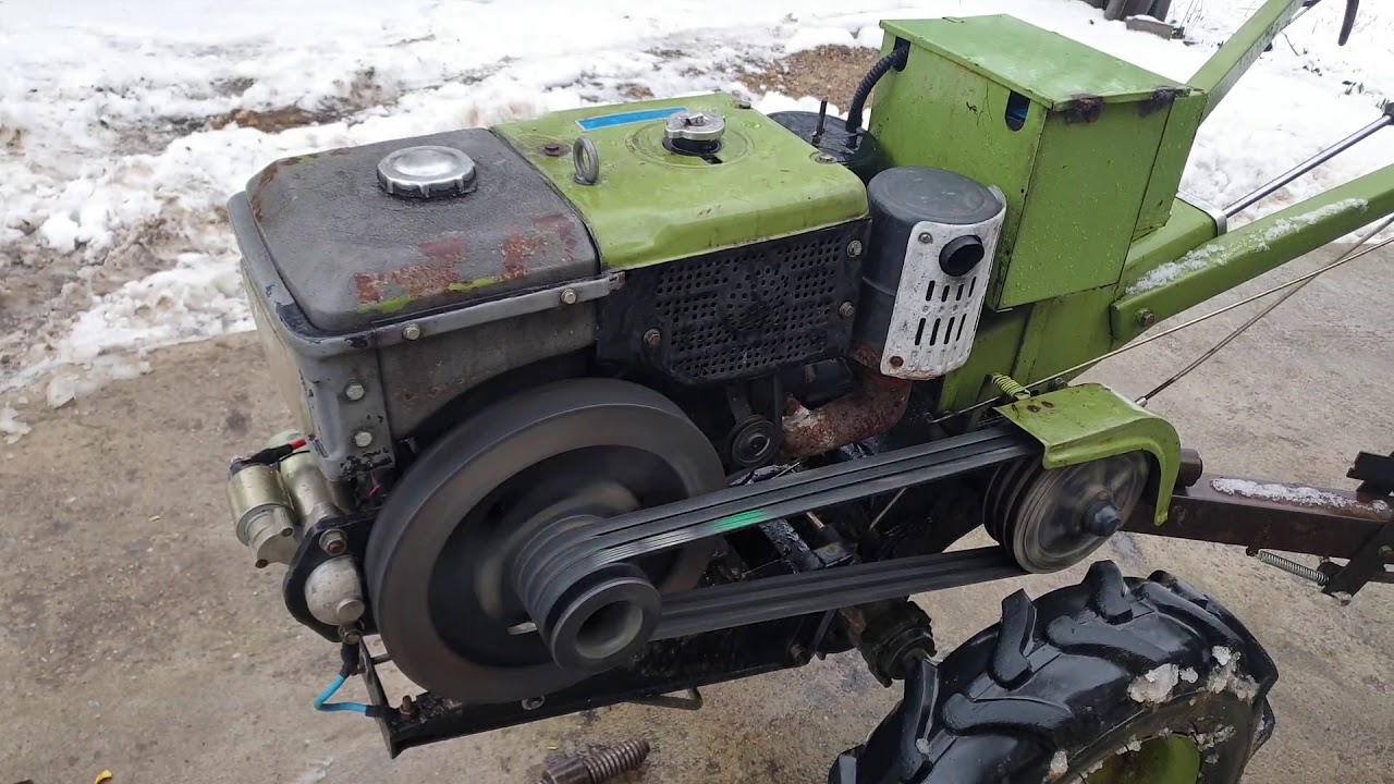 Inlocuire curea ventilator radiator motocultor Zubr 12 cp 🚜🚜🙂🙂