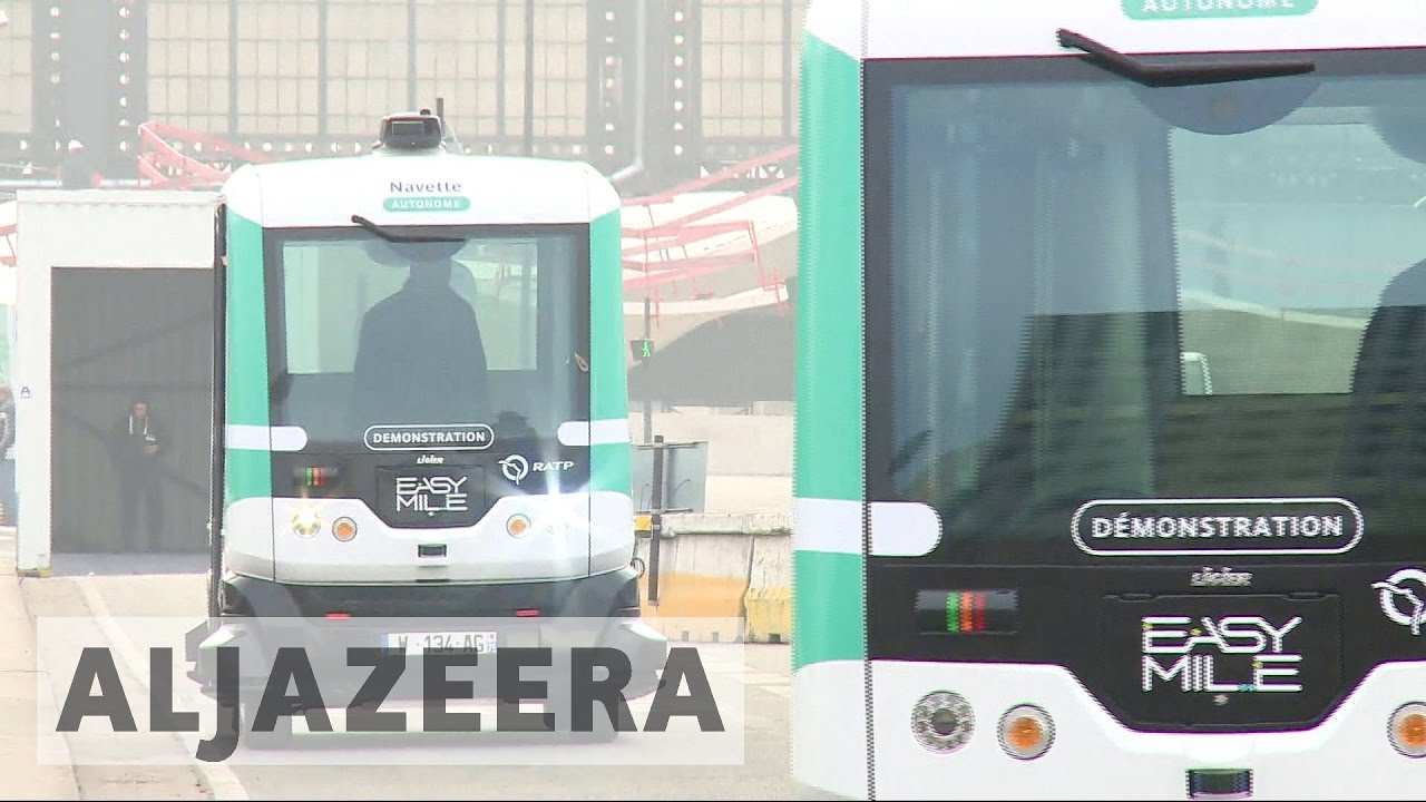 Paris tackles pollution with driverless buses
