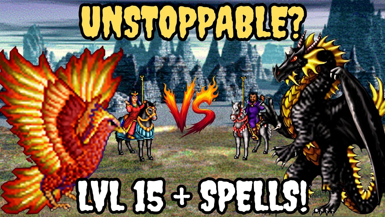 Sorceress vs Warlocks – Level 15 Heroes & SPELLS| Heroes of Might and Magic II - Unstoppable?