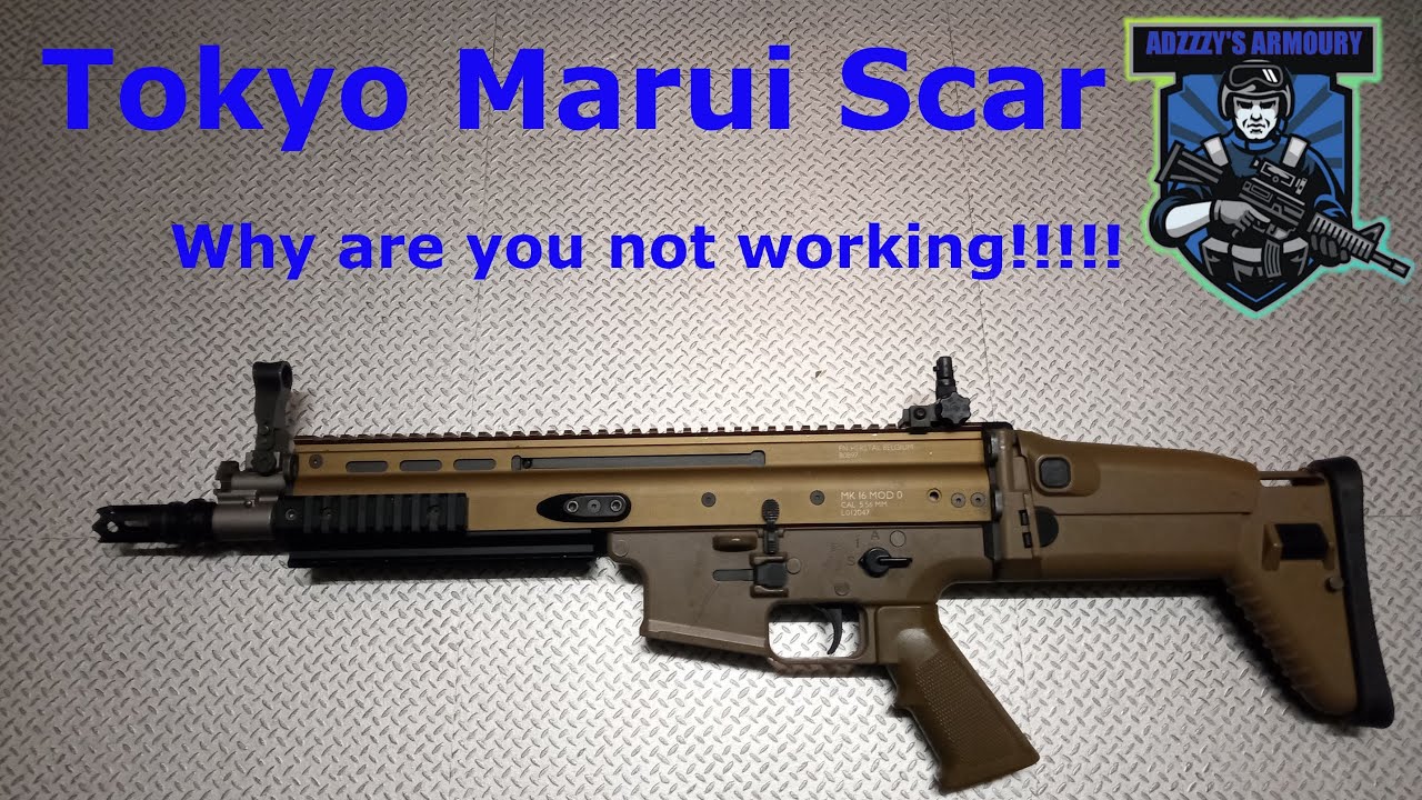 TM recoil Scar not firing......... Why not? #airsoftguns  #airsoftupgrades #tokyomarui