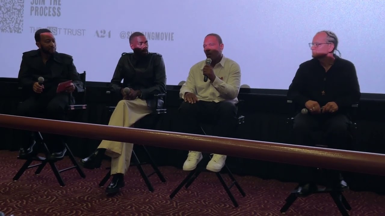 Sing Sing Q&A with Clarence Maclin, Colman Domingo and others moderated by John Legend on 7/13/2024.