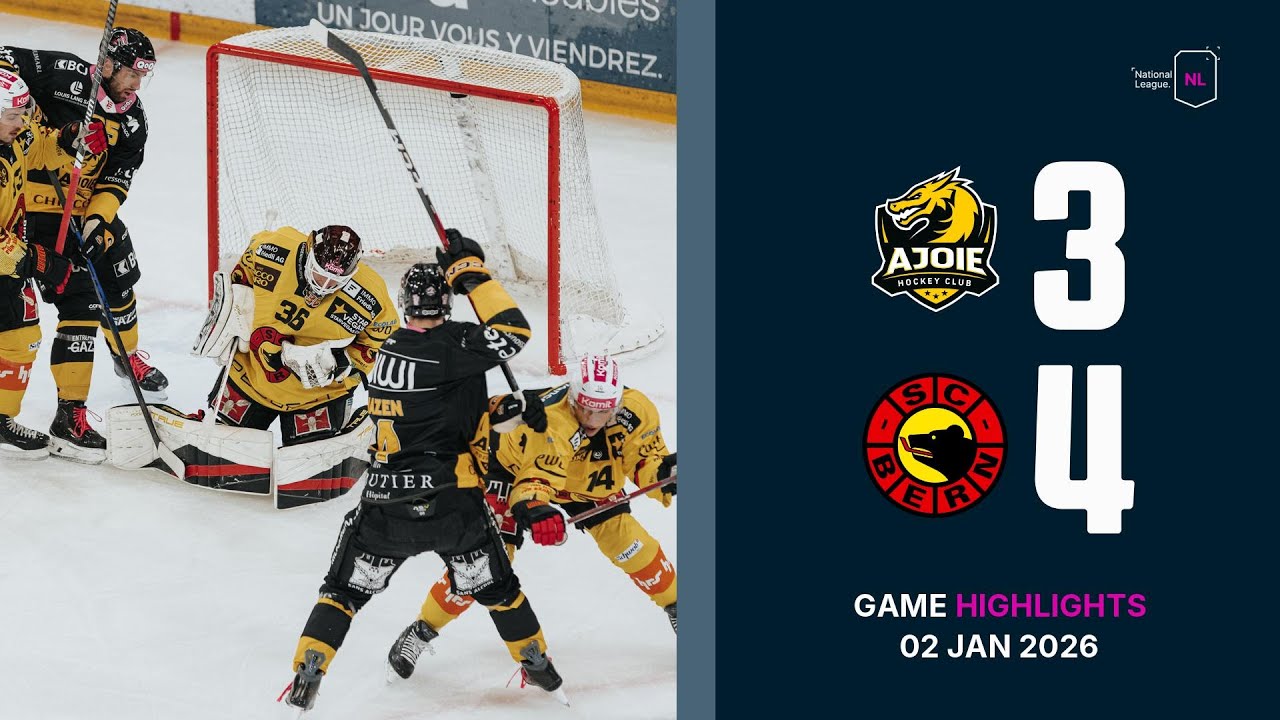 HC Ajoie vs. SC Bern - Game Highlights