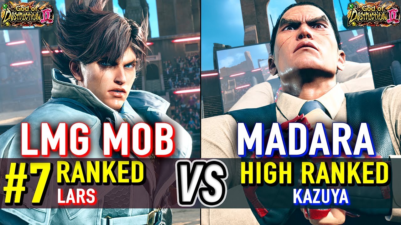 T8 🔥 LMG MOB (#7 Ranked Lars) vs MADARA (Kazuya) 🔥 Tekken 8 High Level Gameplay