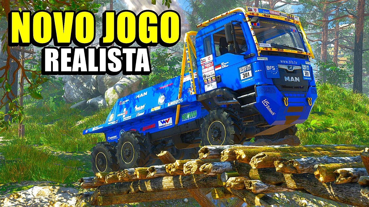 NOVO JOGO Simulador de CAMINH&Atilde;O Realista | Gameplay Heavy Duty Challenge: Off-Road Truck Simulator