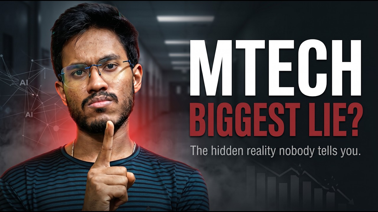 MTech might be a wrong descision in 2026, if......| By IIT KGP topper| GATE AIR 6