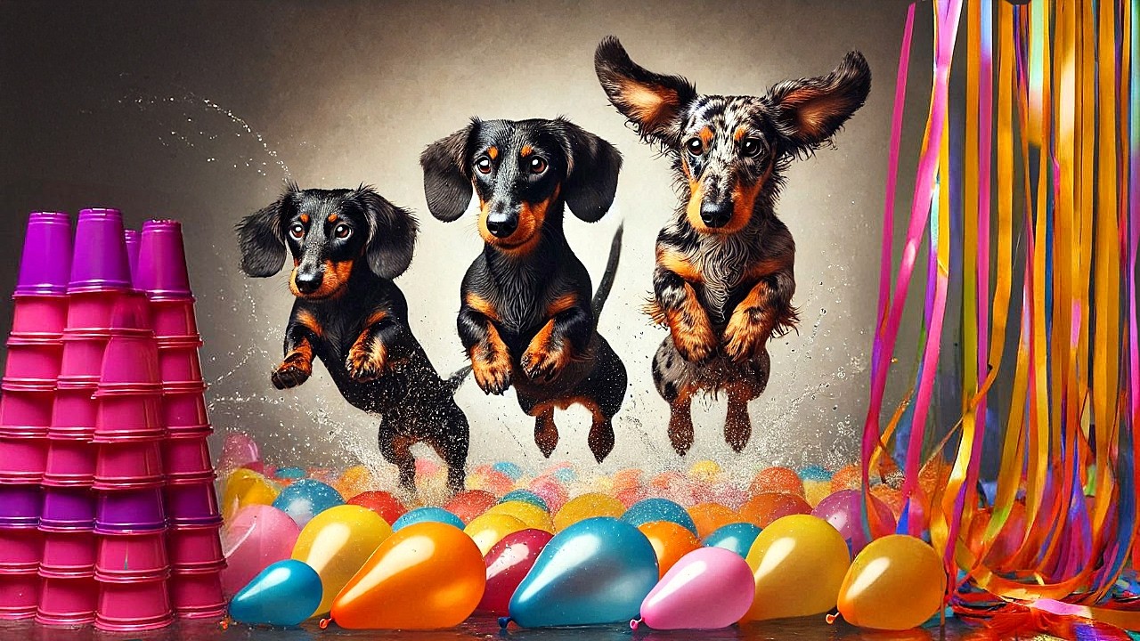 Salchi Olimpiadas!🥇Desafios Divertidos Perros Salchicha 🌭