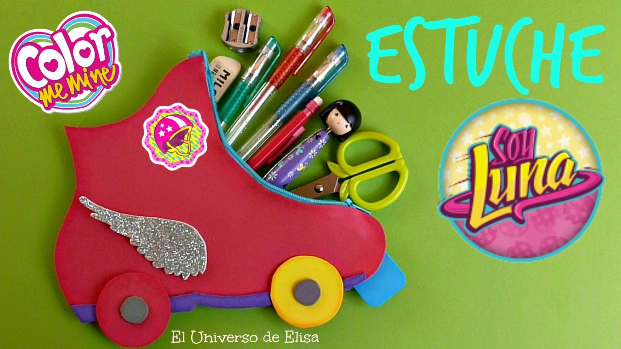 Patín Portalápices Soy Luna, Estuche - Lapicera Soy Luna, Manualidades Soy Luna