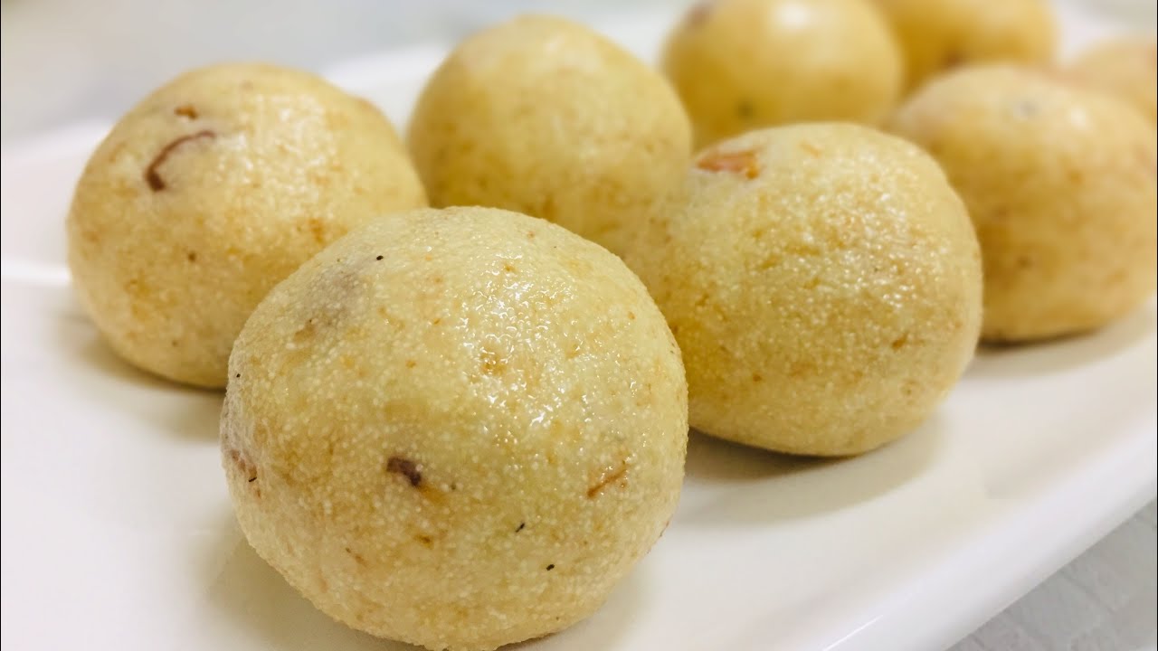 Rava Laddu with Condensed milk|Rava Laddu with Milkmaid|Sooji Laddu