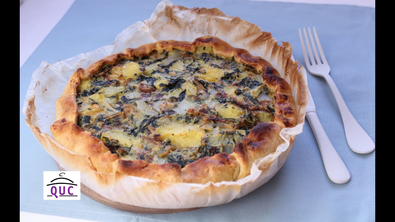 Torta salata vegetariana con patate e coste. Le ricette dello chef Laura Quintavalle