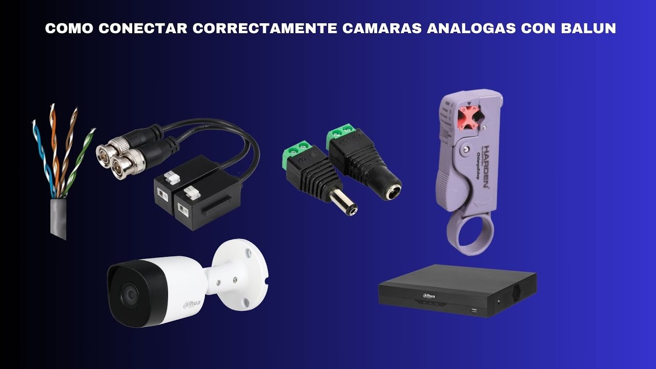 Como conectar correctamente cámaras análogas Dahua CCTV