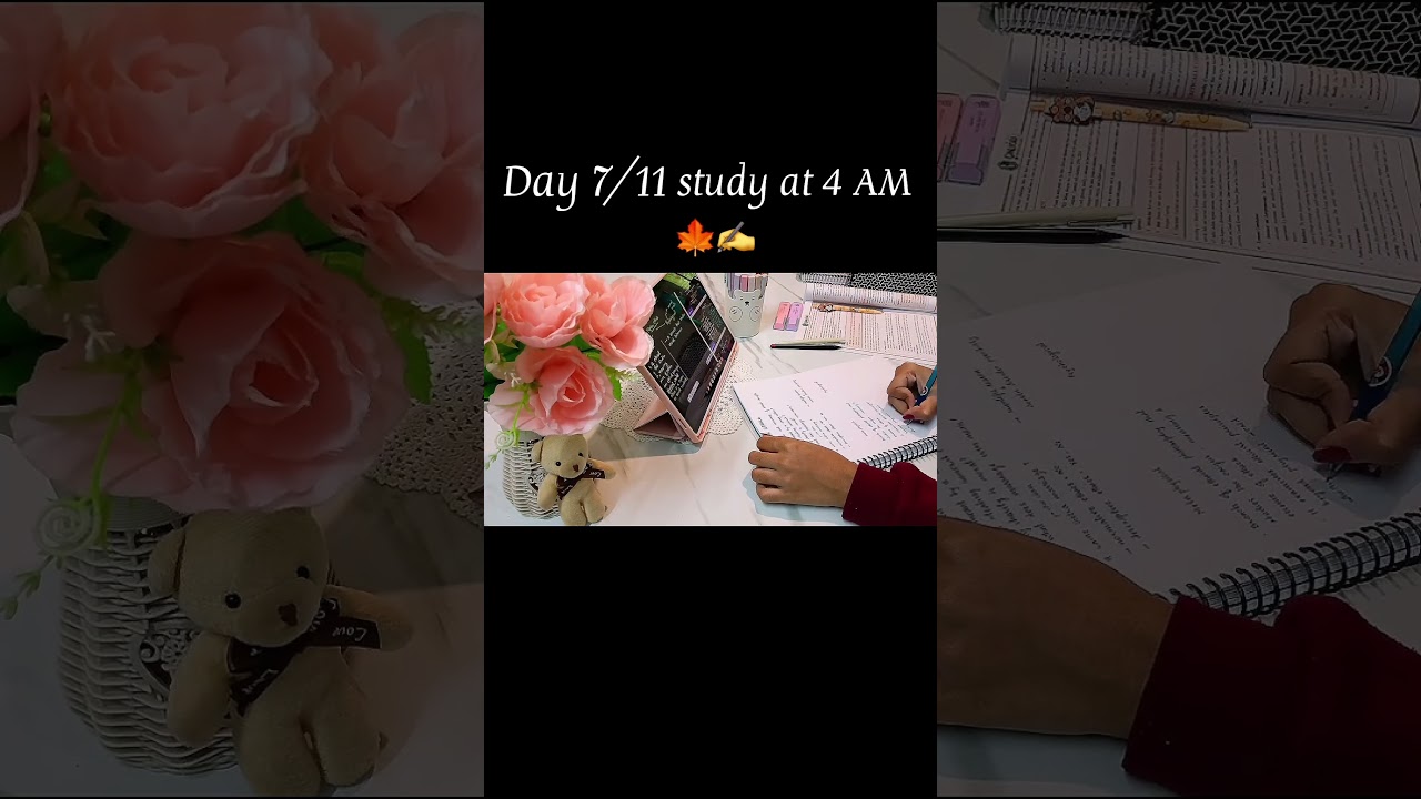 [Day-7]🍁4AM Study routine ✍️📚
