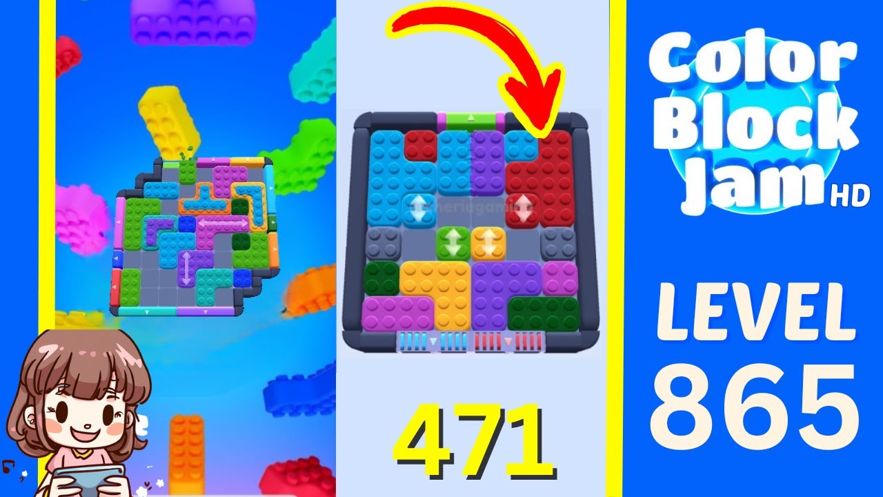 Color Block Jam Level 471 (865) Solution Walkthrough