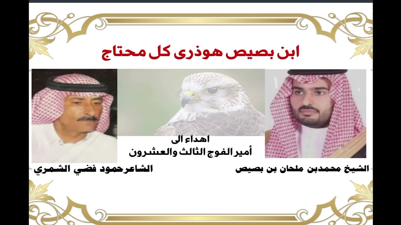 كلمات الشاعر حمود فضي الشمري اداء معيض الرشيدي