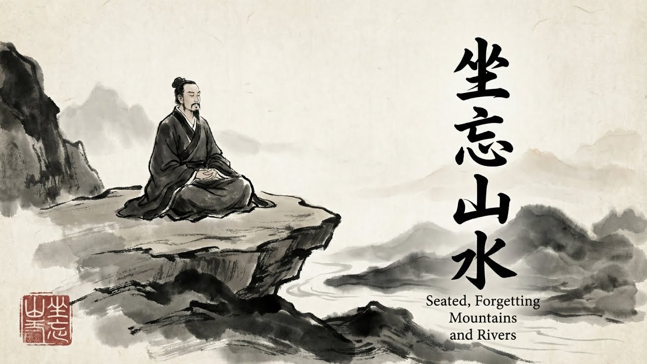 冥想療癒中國風音樂《坐忘山水》(Seated, Forgetting Mountain and River)｜2小時禪意音樂｜無鼓點｜ Guzheng & Dizi｜Chinese Zen Music