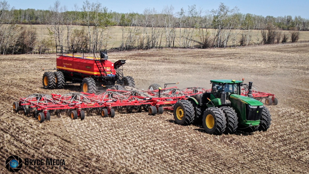 Monster auf Rändern! John Deere 9620 R mit einer Väderstad Seed Hawk 980 bei der Aussaat 2024/ SOUND
