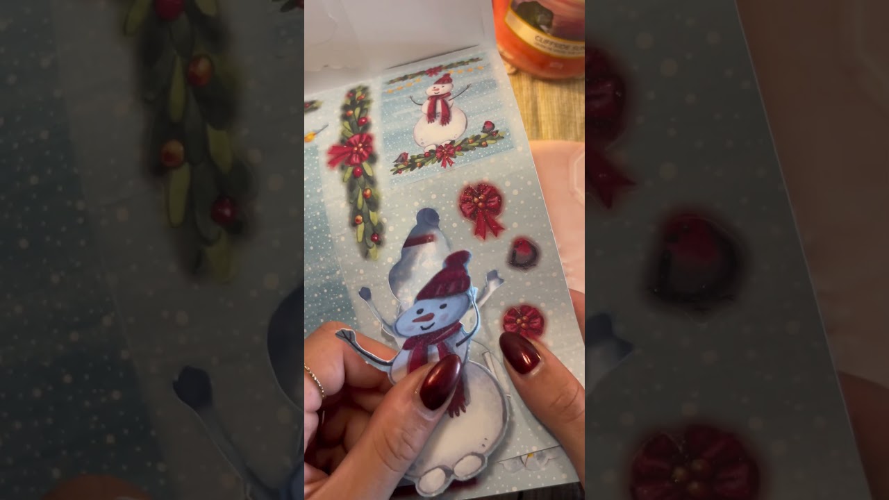 Christmas Scrapbook ❄️ #asmr #journal #scrapbooking #journaling #scrapbook #christmas