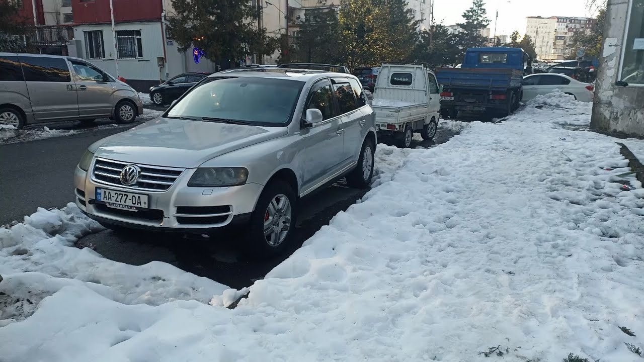 Batumi Georgia after snowfall