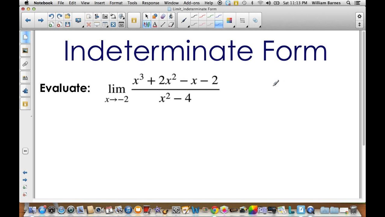Limits in Indeterminate Form (Part 1) - Factoring